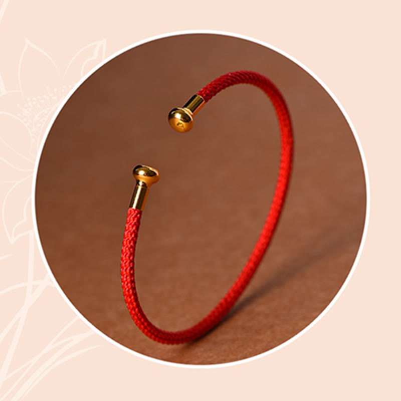 Wear FengShui Simple Design Handmade Luck Braid String Cuff Bracelet