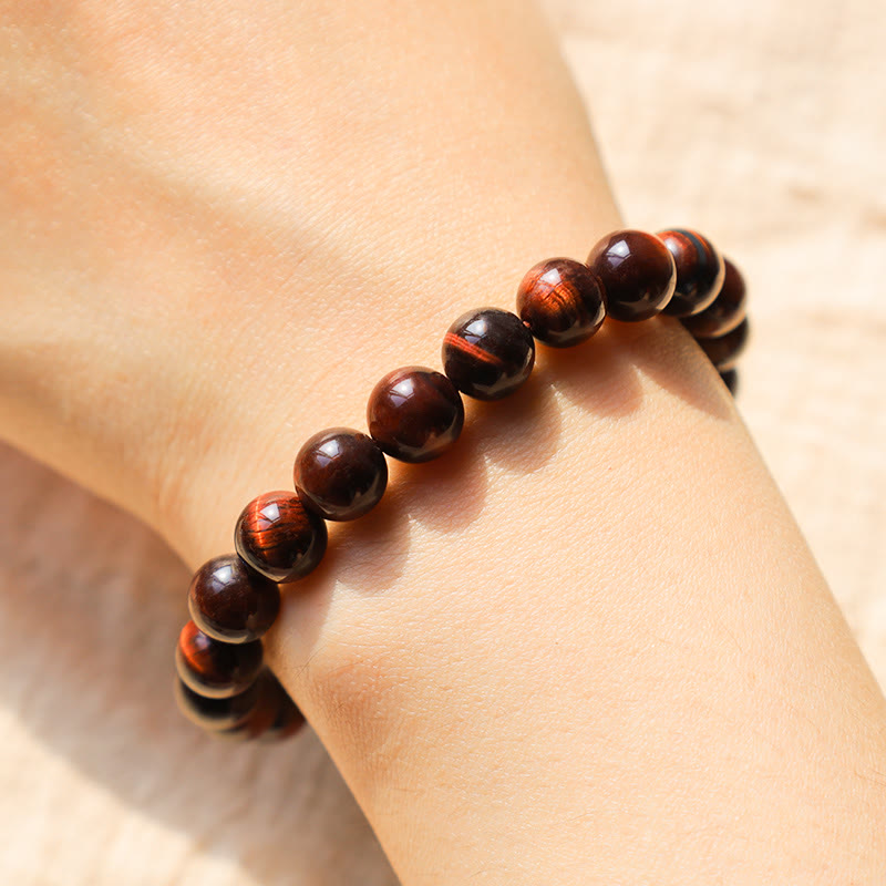Wear FengShui Natural Tiger Eye Healing Bead Bracelet