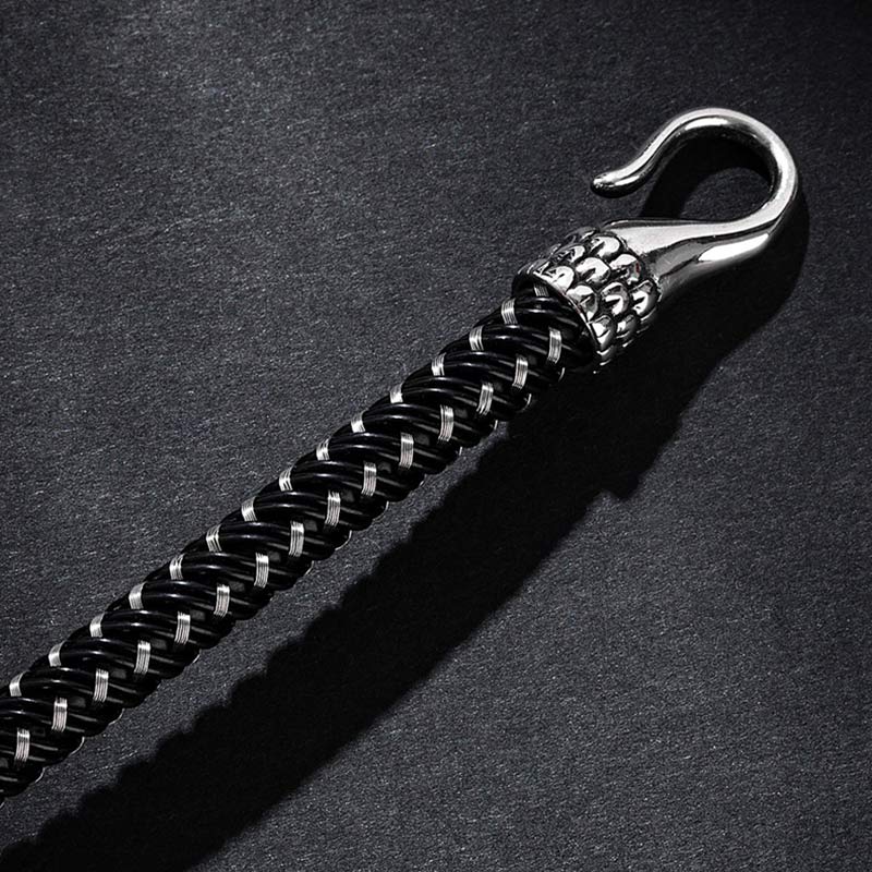 Wear FengShui Dragon Titanium Steel Protection Luck Bracelet
