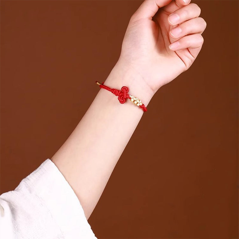 Wear FengShui Handmade Wenchang Knot Luck Strength Braided Rope Bracelet