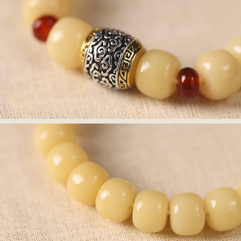 Wear FengShui Bodhi Seed Auspicious Cloud Fu Character Bead Peace Bracelet