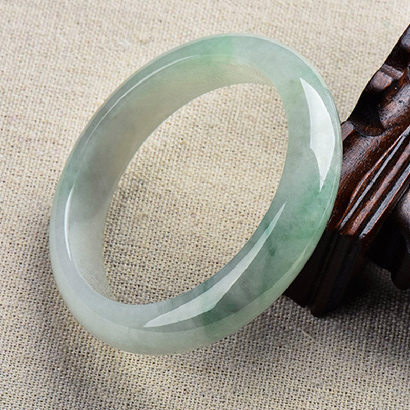 Wear FengShui Natural Jade Luck Healing Prosperity Bangle Bracelet