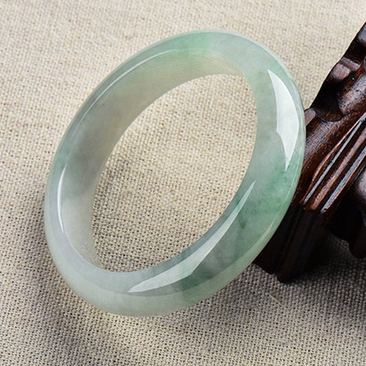 Wear FengShui Natural Jade Luck Healing Prosperity Bangle Bracelet