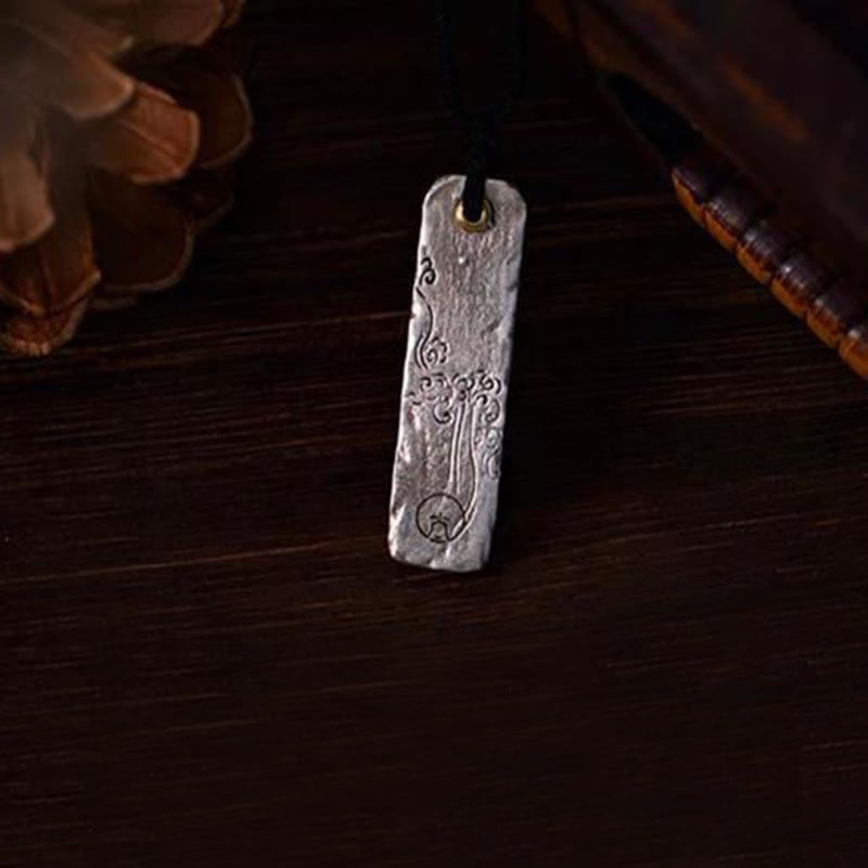 Wear FengShui Making A Fortune Chinese Character Copper Coin Wealth Necklace Pendant