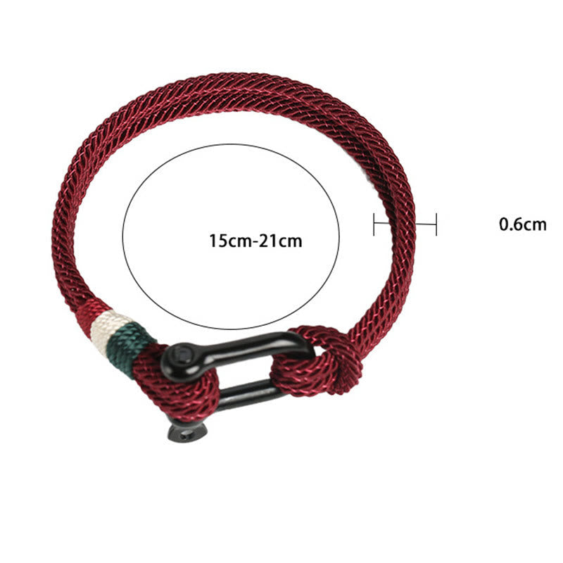 Wear FengShui Simple Design Luck Stainless Steel Buckle Bracelet