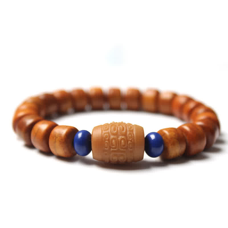 Wear FengShui Tibetan Bone Beads Om Mani Padme Hum Strength Bracelet