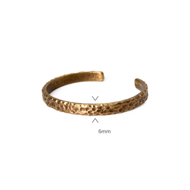Wear FengShui Lava Rock Stone Copper Balance Cuff Bracelet Bangle