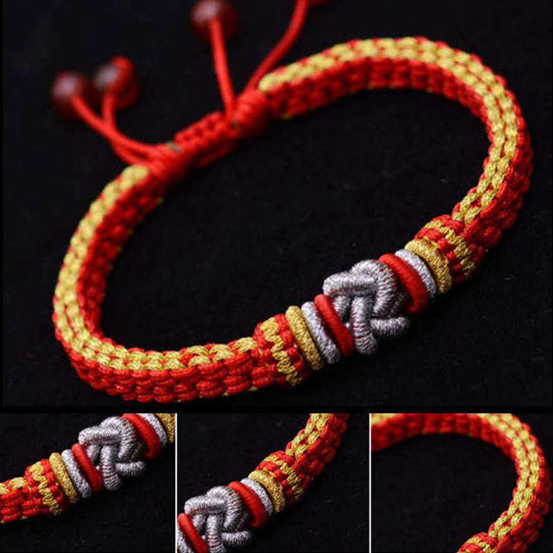 Wear FengShui Colorful Rope True Love Knot Luck Handmade Bracelet