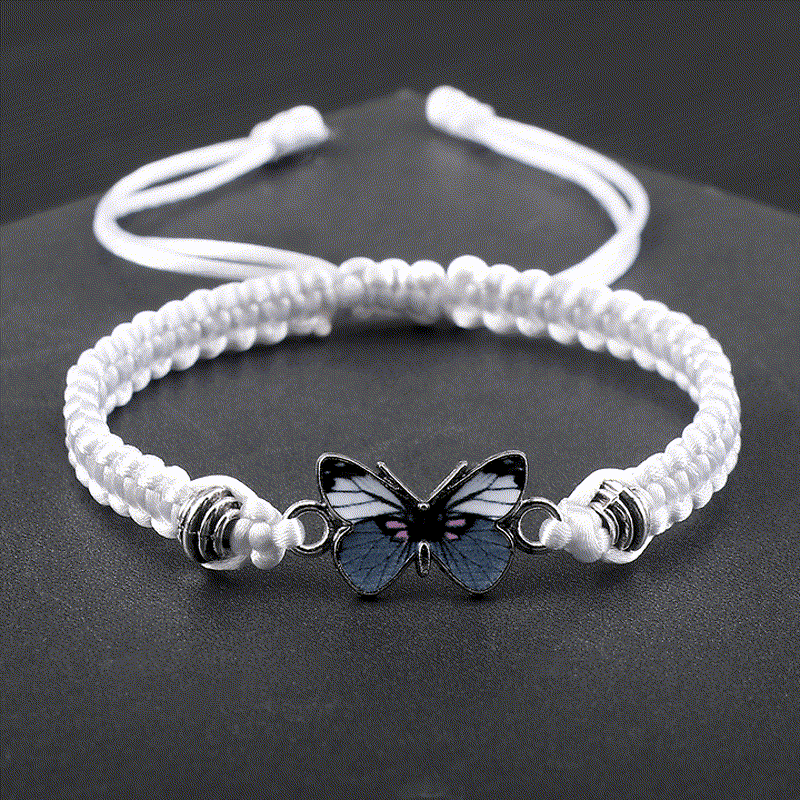 Wear FengShui Butterfly Freedom Love String Charm Bracelet