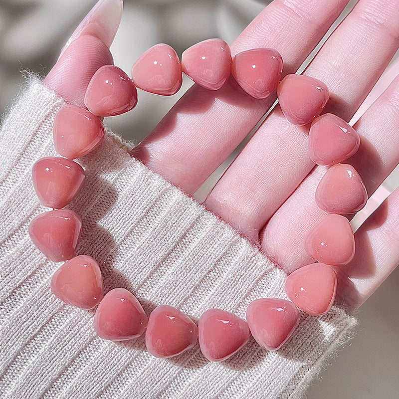 Pink Droplet-Shaped Bodhi Bracelet – Multi-Color Options Available