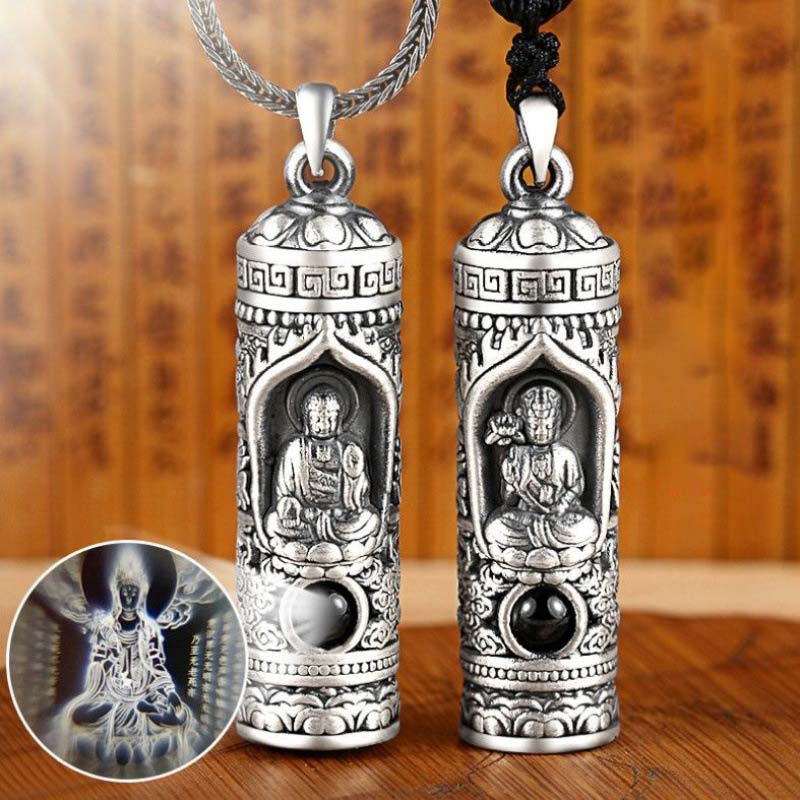 Wear FengShui Chinese Zodiac Natal Buddha Projection Prosperity Necklace Pendant