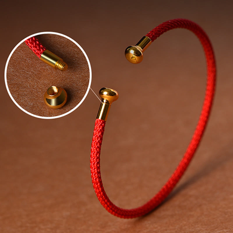 Wear FengShui Simple Design Handmade Luck Braid String Cuff Bracelet