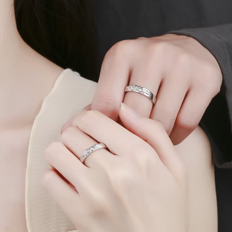 Wear FengShui 925 Sterling Silver PiXiu Balance Adjustable Couple Ring
