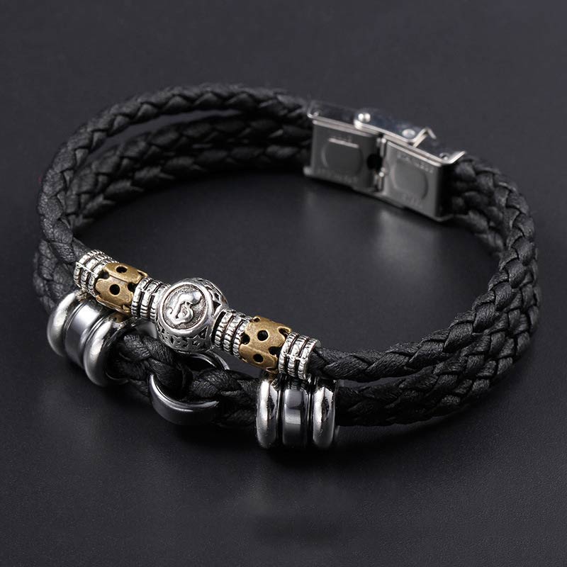 Wear FengShui 12 Constellations of the Zodiac Hematite Protection Bracelet