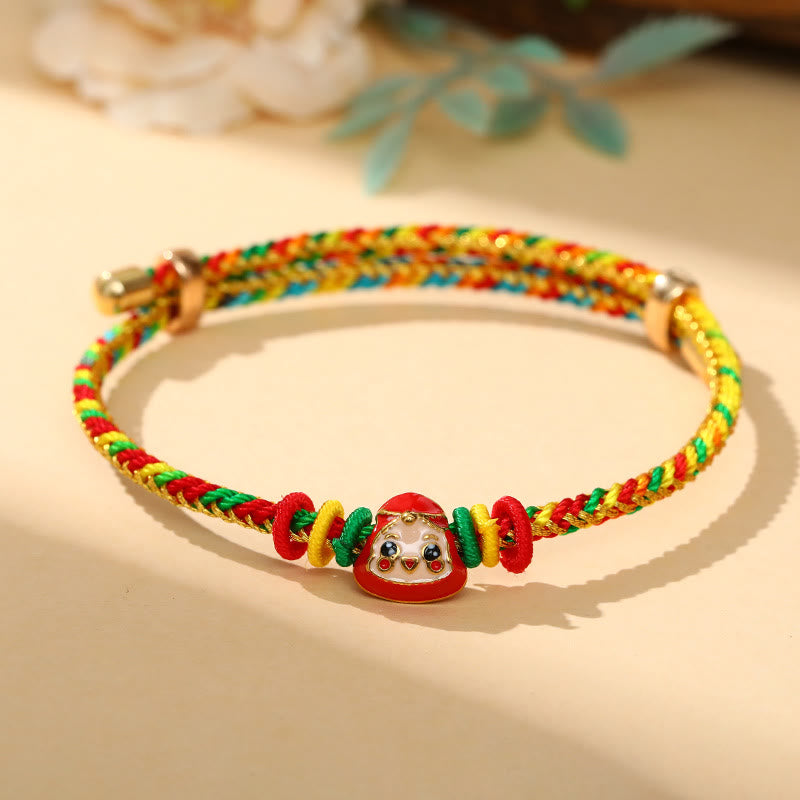 Wear FengShui Colorful Rope Zongzi Pattern Luck Handmade Child Adult Bracelet