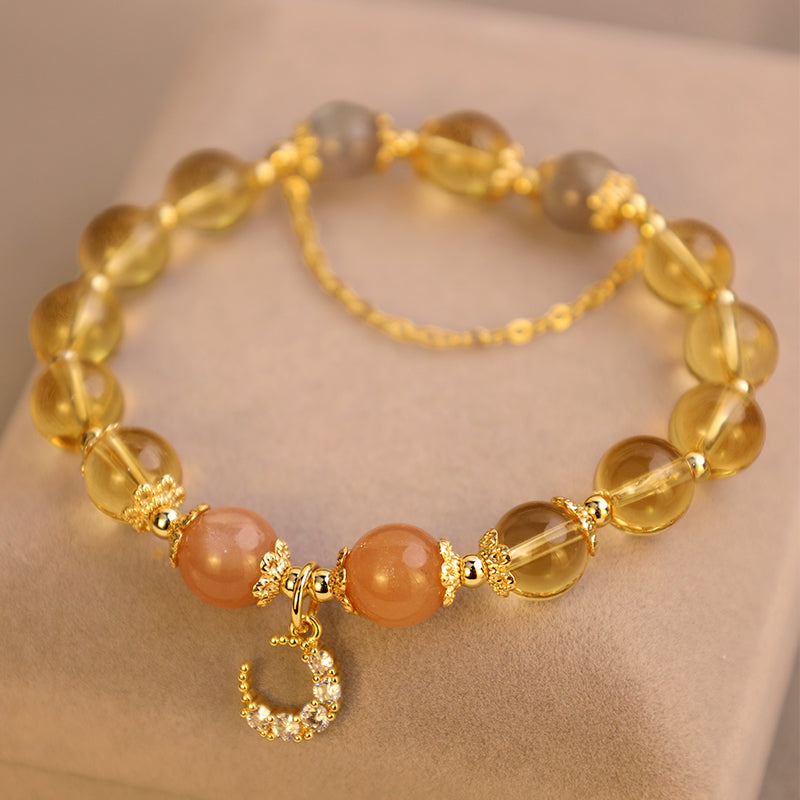 Wear FengShui Blessed Moon Citrine Abundant Energy Bracelet