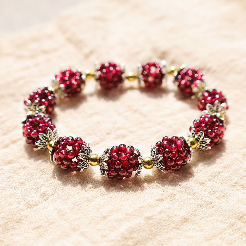 Wear FengShui "All the best for Vitality and Passion" Garnet Bracelet Includes Gift Message Card