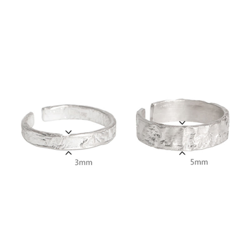 Wear FengShui 925 Sterling Silver Simple Design Blessing Couple Ring