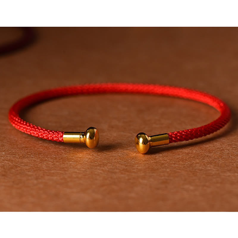 Wear FengShui Simple Design Handmade Luck Braid String Cuff Bracelet