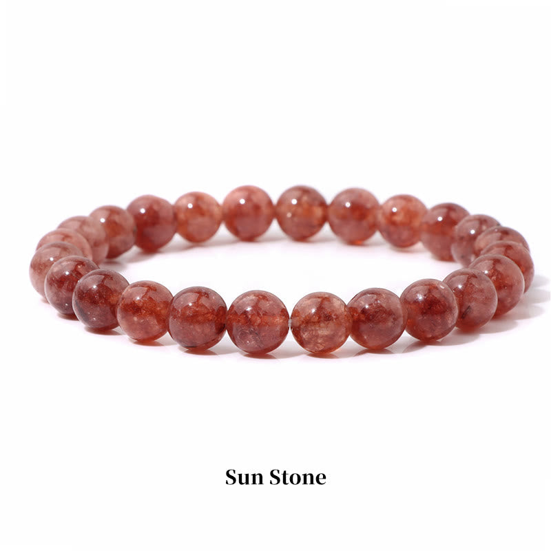 Wear FengShui Natural Stone Quartz Healing Beads Bracelet