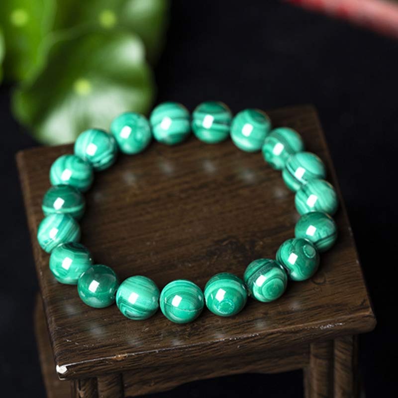 Wear FengShui Natural Malachite Protection Calmness Bracelet