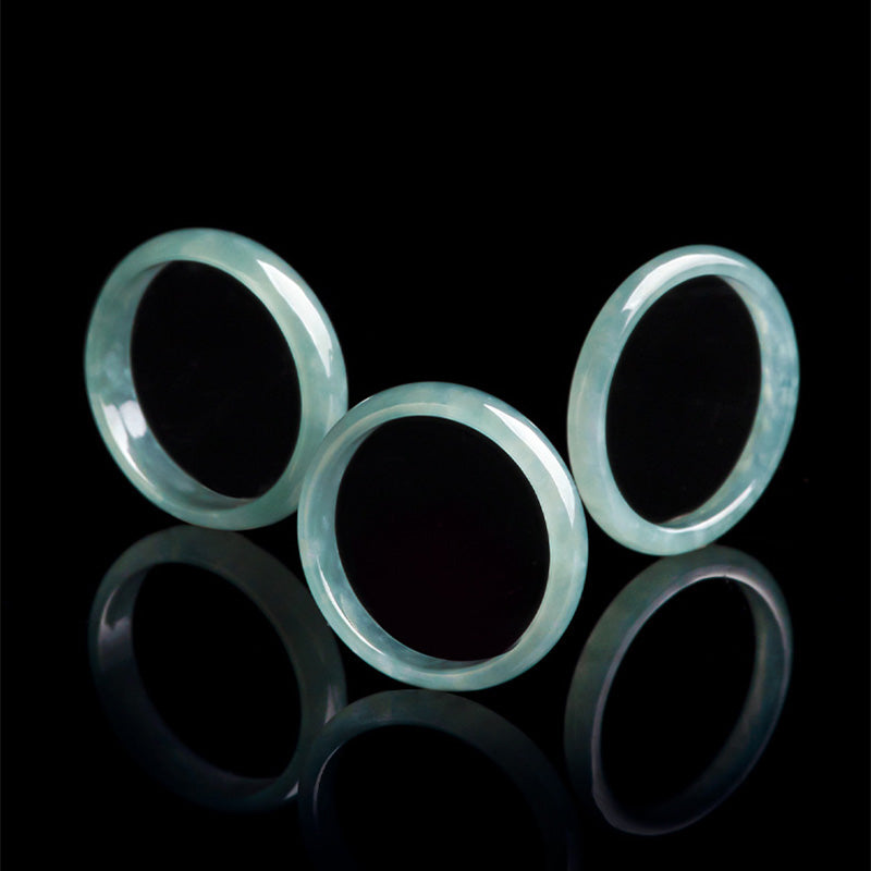 Wear FengShui Natural Jade Prosperity Protection Ring