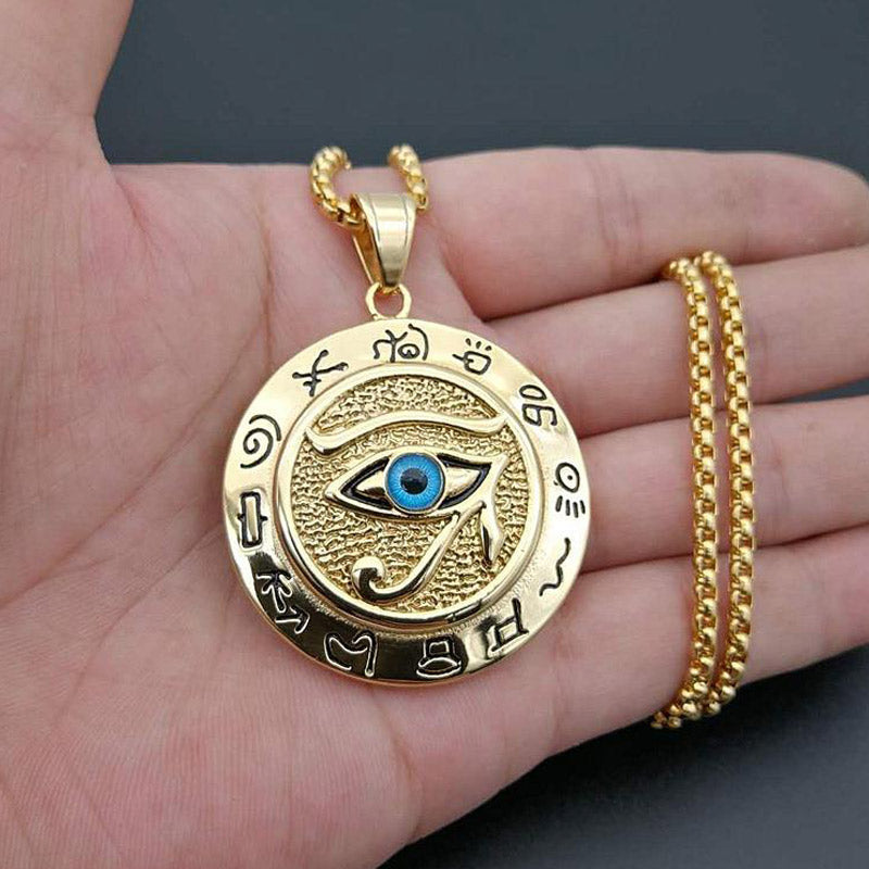 Wear FengShui Eye of Horus Protection Necklace Pendant