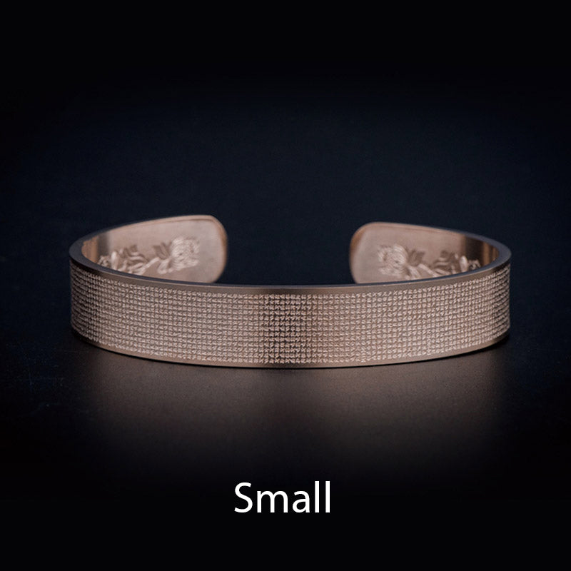 Wear FengShui Shurangama Mantra Engraving Titanium Steel Blessing Bracelet