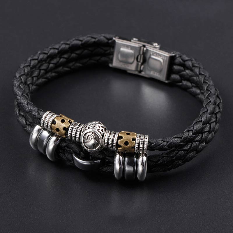 Wear FengShui 12 Constellations of the Zodiac Hematite Protection Bracelet