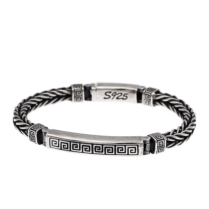 Wear FengShui Swastika Pattern Engraved Luck Bracelet