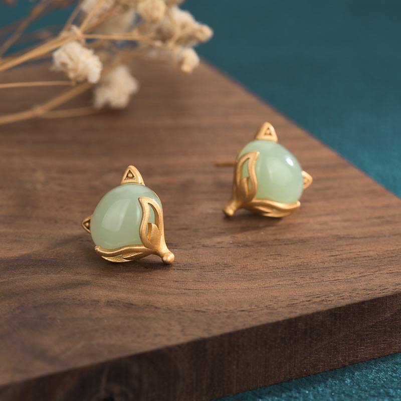 Wear FengShui FengShui Jade Luck Earrings