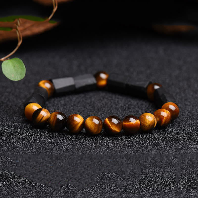 Wear FengShui "May Confidence Guide Your Way" Black Tourmaline Bracelet Includes Gift Message Card