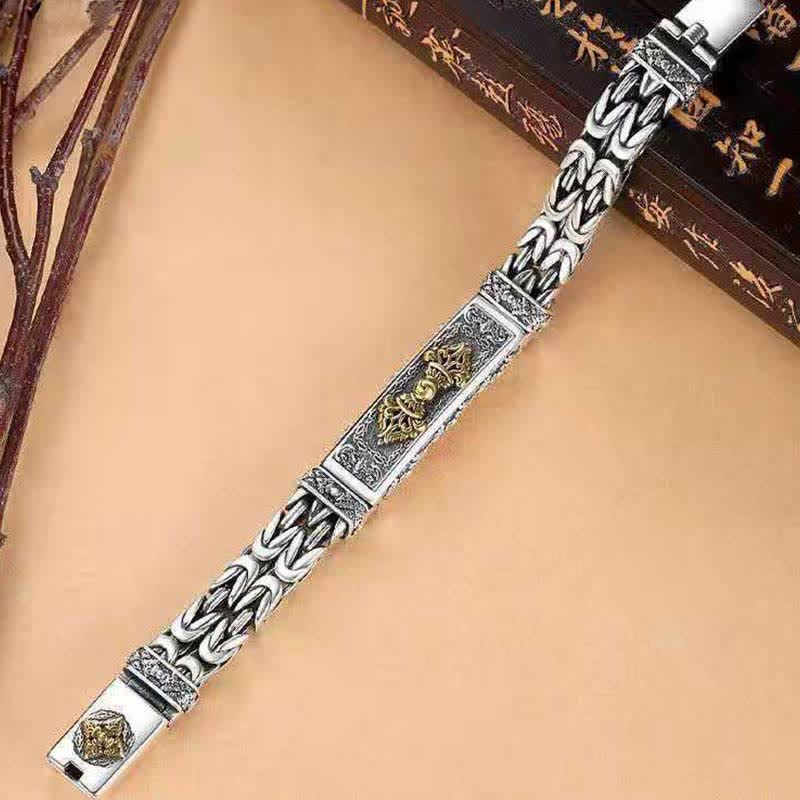 Wear FengShui Vajra Dorje Twisted Braided Pattern Copper Balance Bracelet