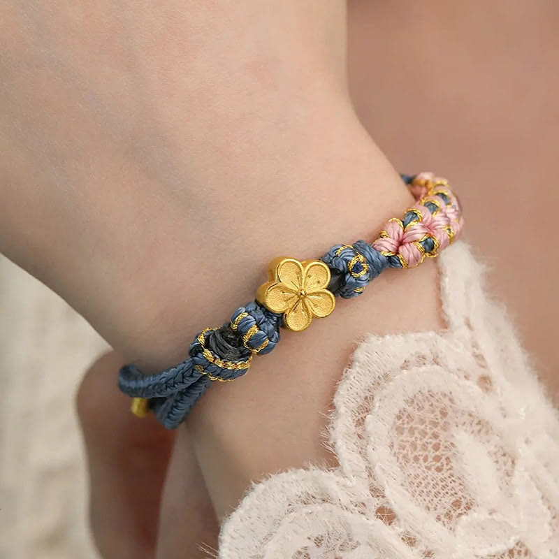 Wear FengShui Peach Blossom Design Wealth String Bracelet