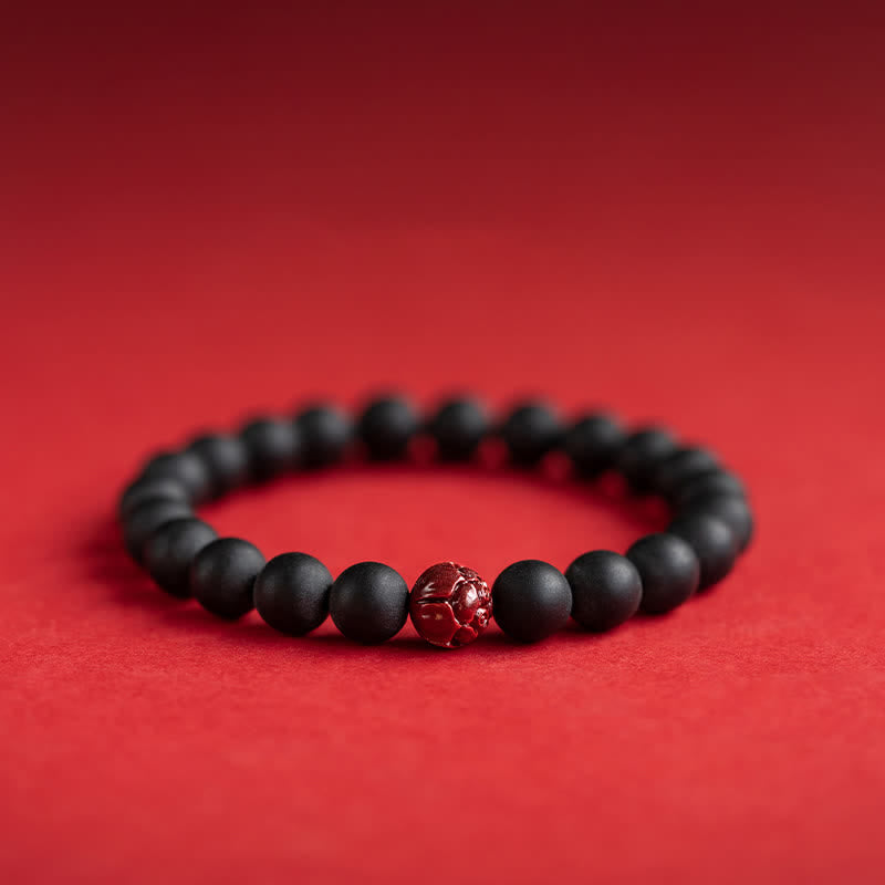 Wear FengShui Tibetan Cypress Cinnabar Lotus Healing Bracelet