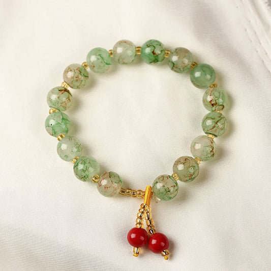 Wear FengShui Liuli Glass Bead Blessing Harmony Bracelet