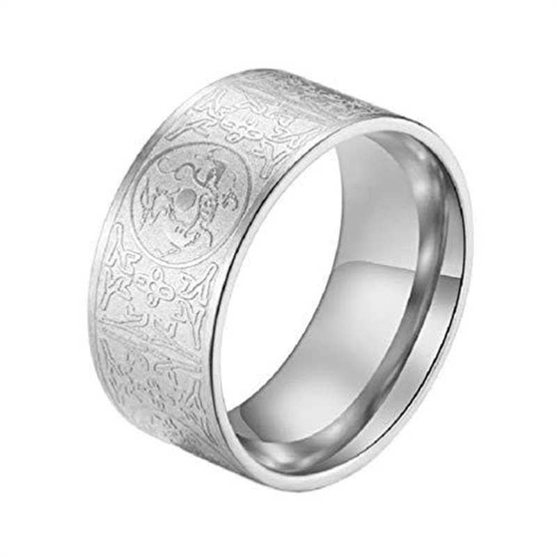 Wear FengShui Four Guardian Beast Dragon White Tiger Suzaku Basalt Carved Success Luck Ring