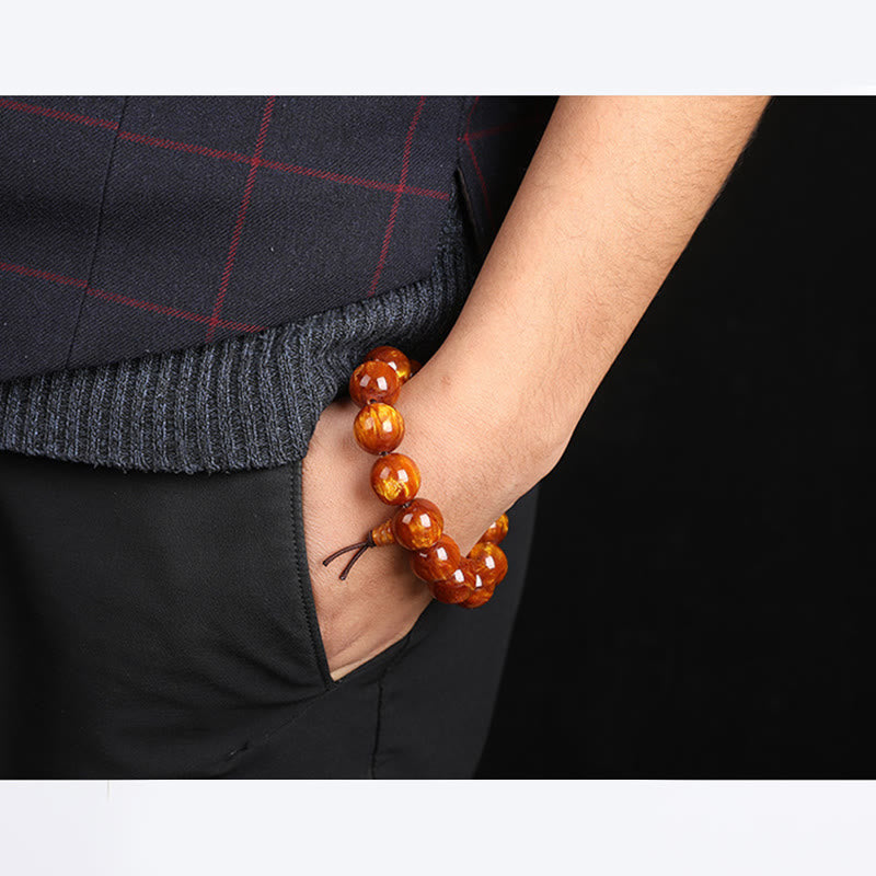 Wear FengShui Golden Sea Willow Success Positive Bracelet Mala