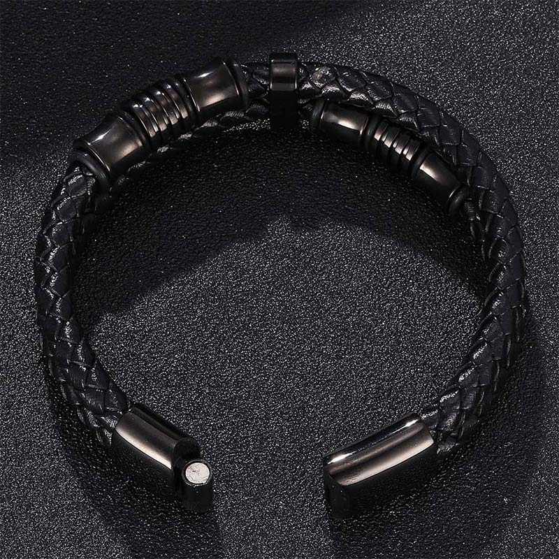 Wear FengShui Layered Leather Weave Fortune Bracelet