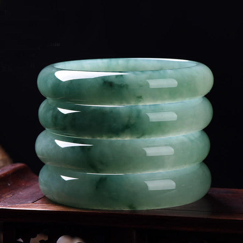 Wear FengShui Jade Abundance Luck Healing Bangle Bracelet