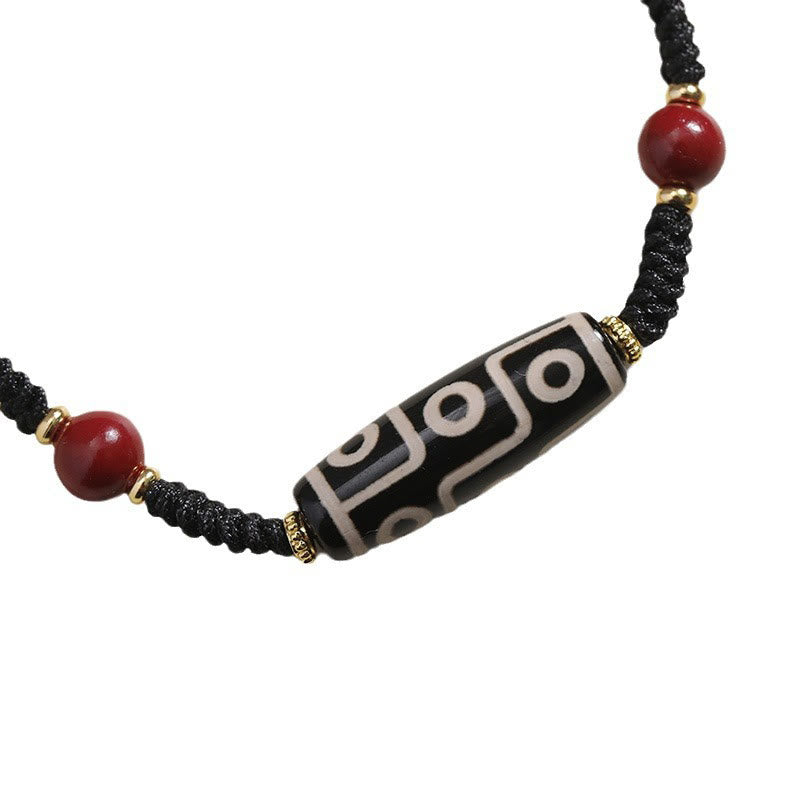 Wear FengShui Handcrafted Tibetan Nine-eye Dzi Bead Protection Bracelet