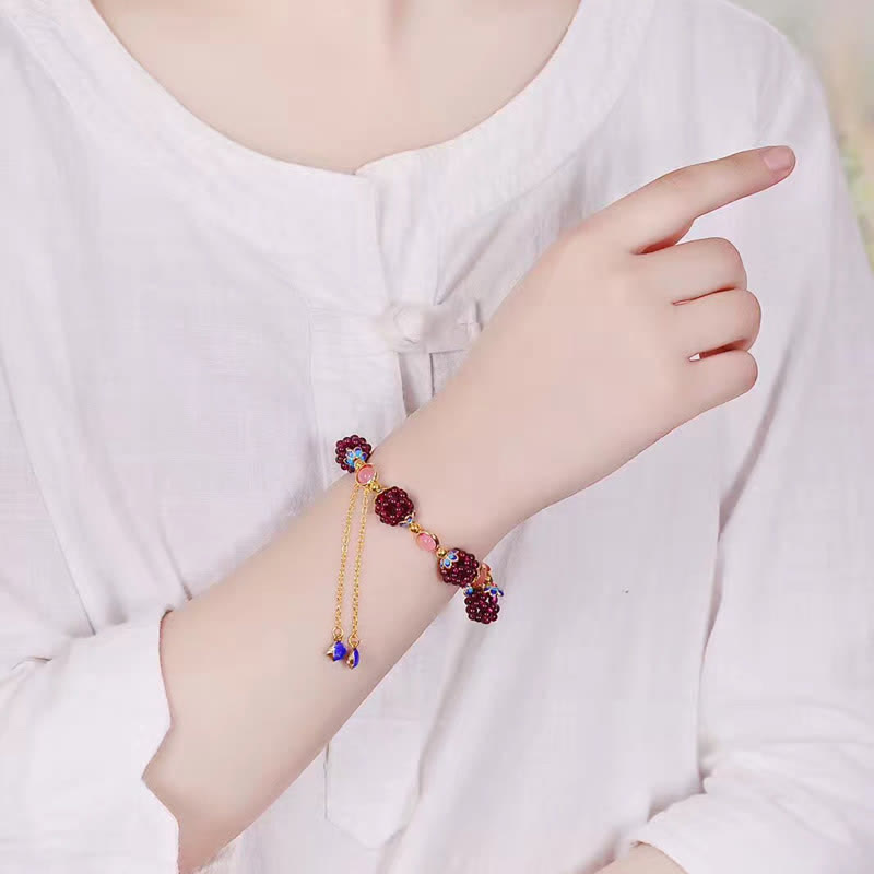 Wear FengShui Tibetan Garnet Calm Bracelet