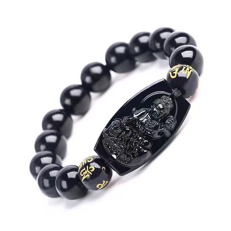 Wear FengShui Chinese Zodiac Obsidian Protection Bracelet