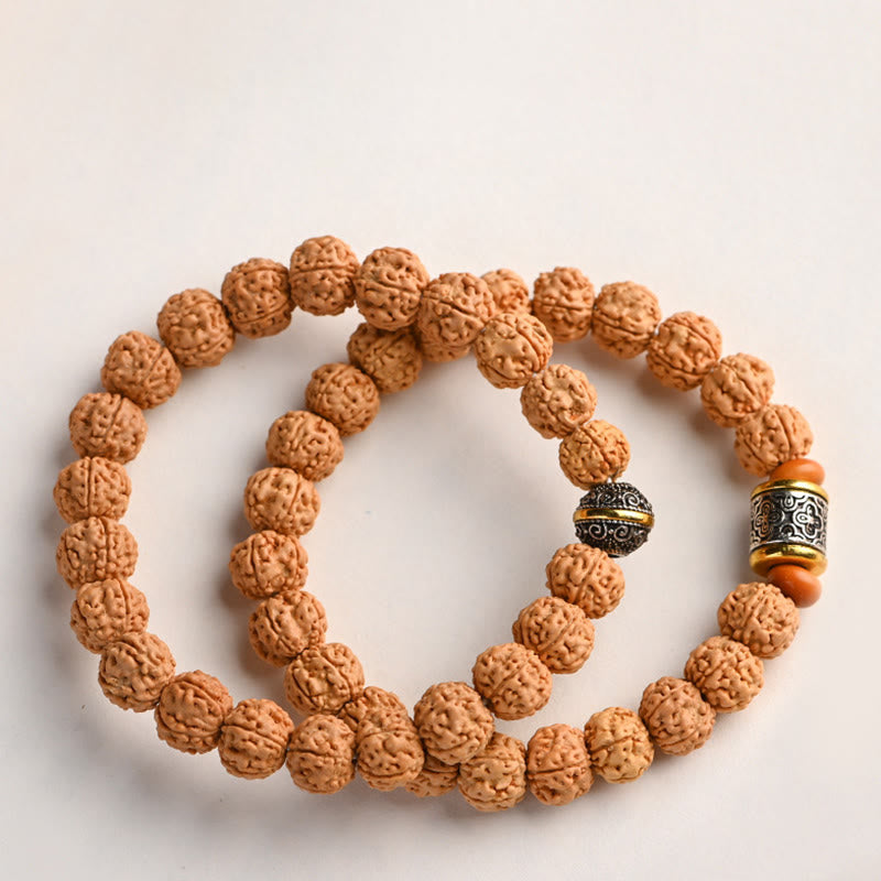 Wear FengShui Tibet Rudraksha Bodhi Seed Wealth Auspiciousness Bracelet