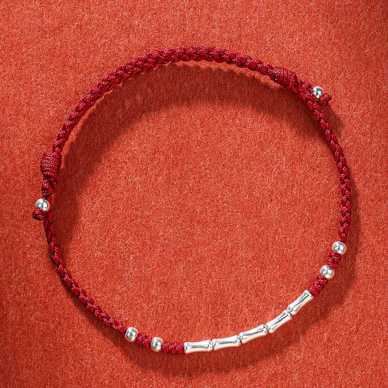 Wear FengShui Tibet Handmade Multicolored Bamboo Protection Braided String Bracelet