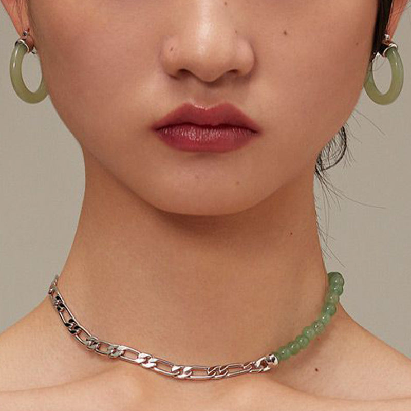 Wear FengShui Round Jade White Jade Prosperity Earrings