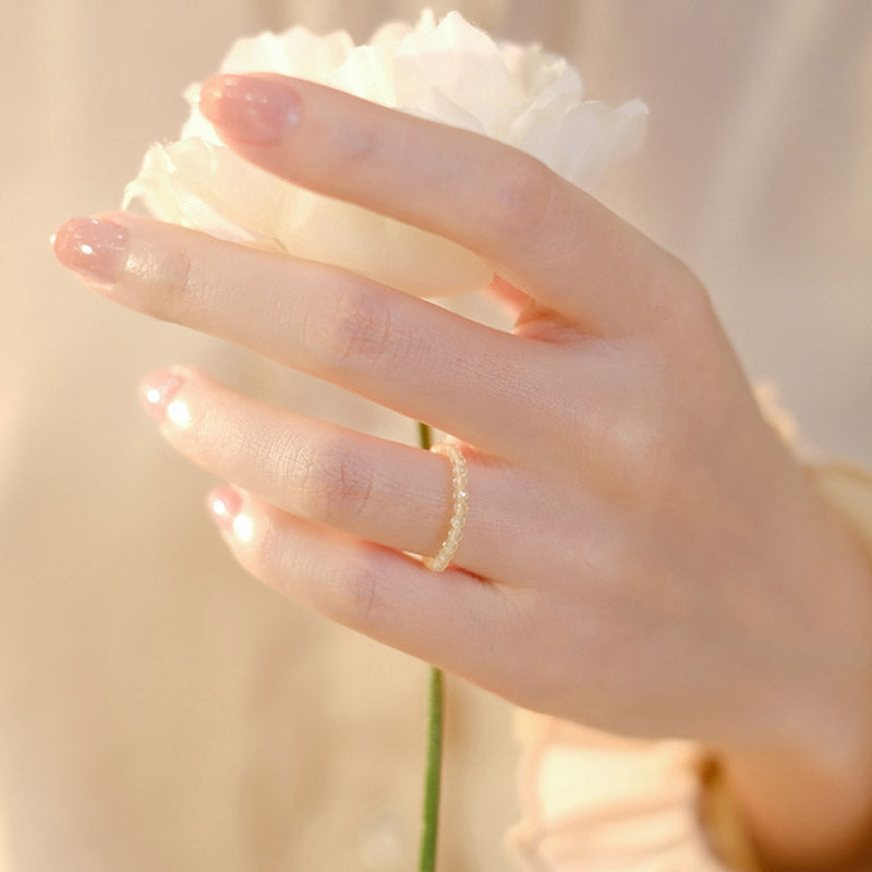 Wear FengShui Natural Citrine Happiness Prosperity Ring