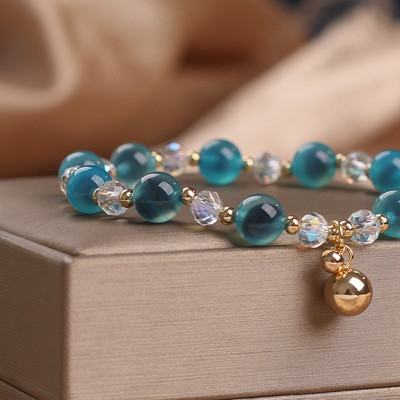 Wear FengShui Candy Agate Healing Harmony Bead Charm Bracelet
