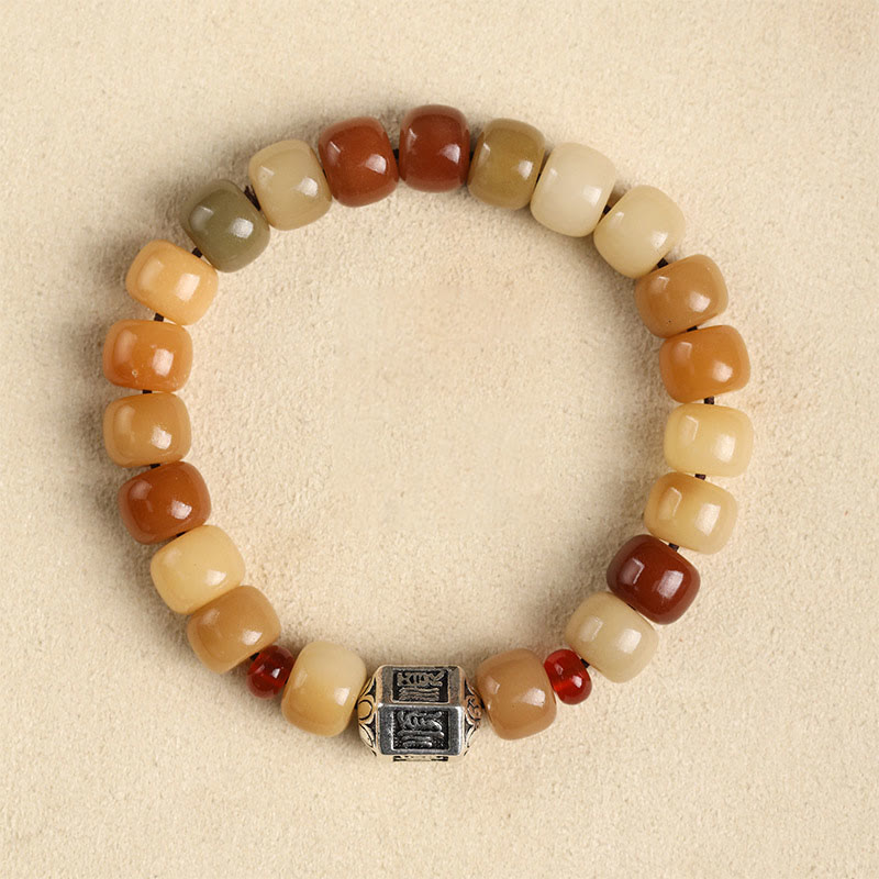 Wear FengShui Natural Bodhi Seed The Lord of the Corpse Forest Om Mani Padme Hum Wisdom Bracelet