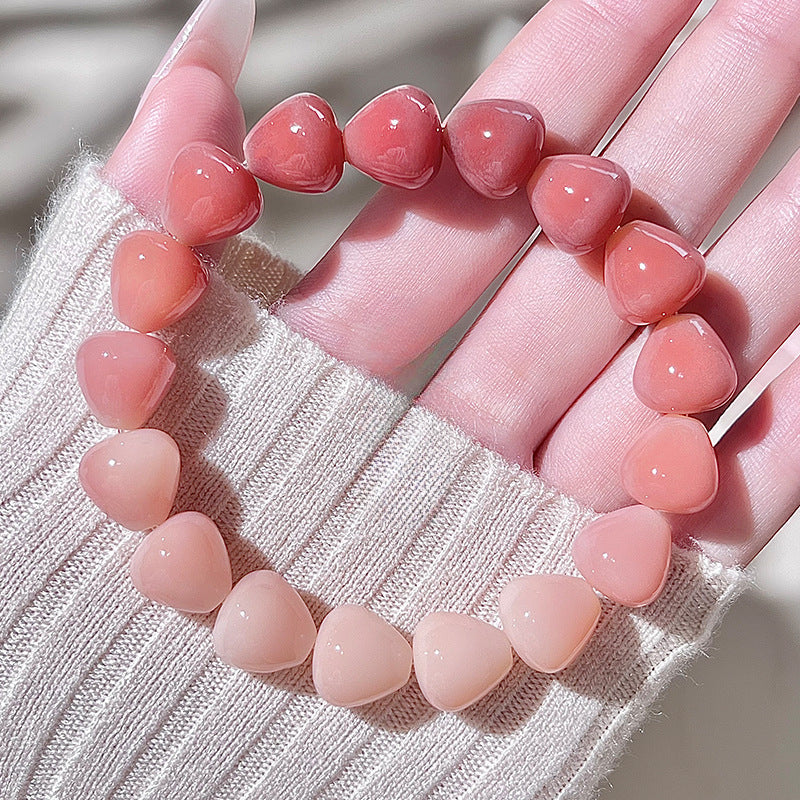 Pink Droplet-Shaped Bodhi Bracelet – Multi-Color Options Available